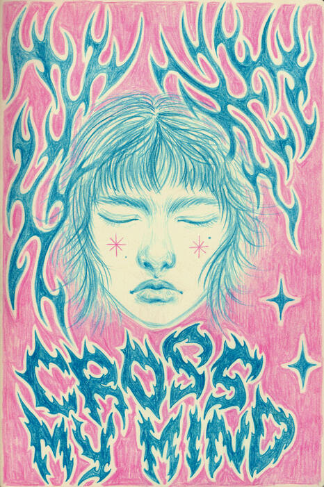 colored pencils on paper